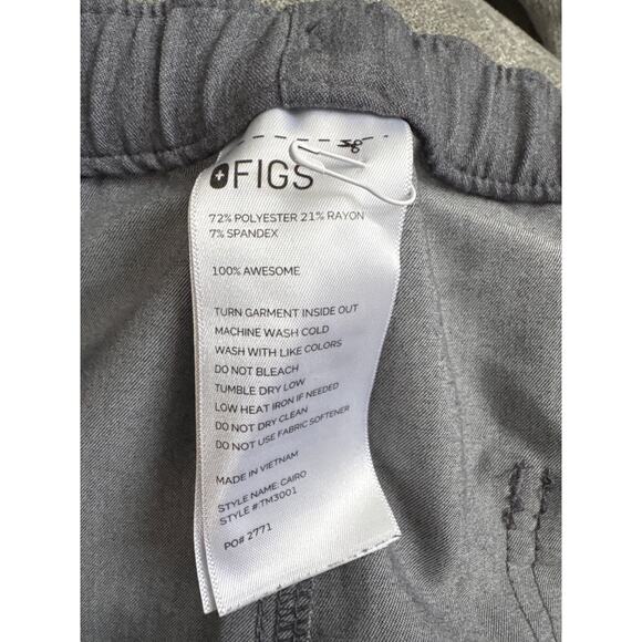 Men's Figs Axim Cargo Pocket Scrub Pants size L in Graphite Workwear Utility - Picture 6 of 6